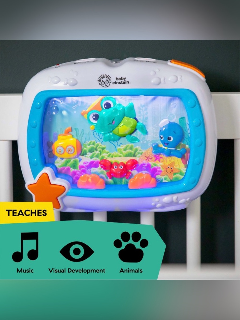Baby Einstein musical crib toy